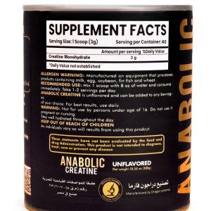 ANABOLIC Creatine Monohydrate 120 gm 100% pure - Image 4